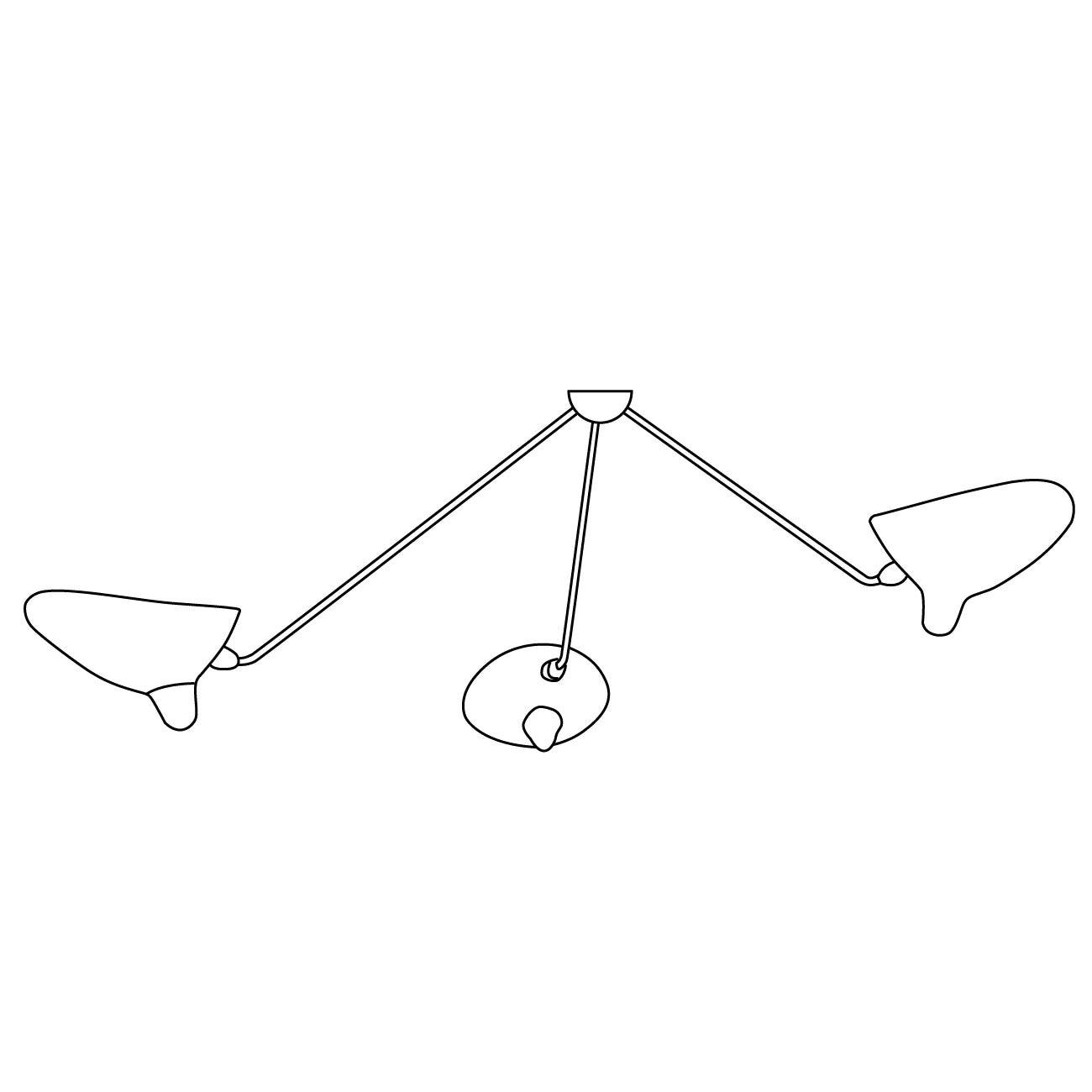 Modern Industrial Multi Arm Spider Chandelier with Adjustable Rotating Steel Arms