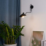 industrial-adjustable-long-arm-wall-sconce-with-rotating-metal-shade-for-indoor-lighting