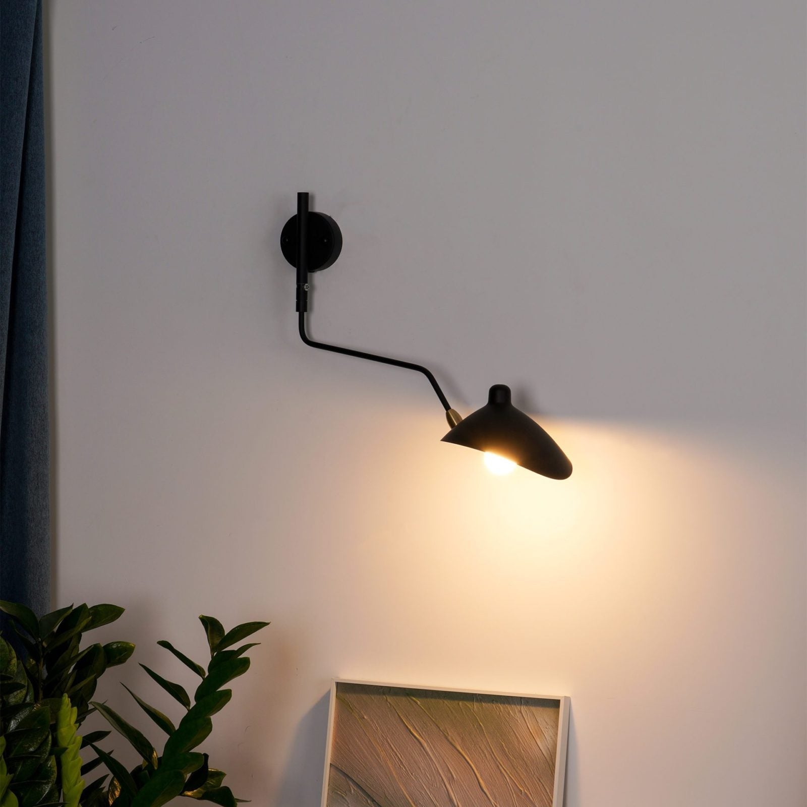 industrial-adjustable-long-arm-wall-sconce-with-rotating-metal-shade-for-indoor-lighting