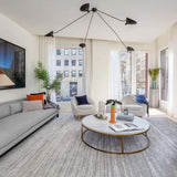 Modern Industrial Multi Arm Spider Chandelier with Adjustable Rotating Steel Arms