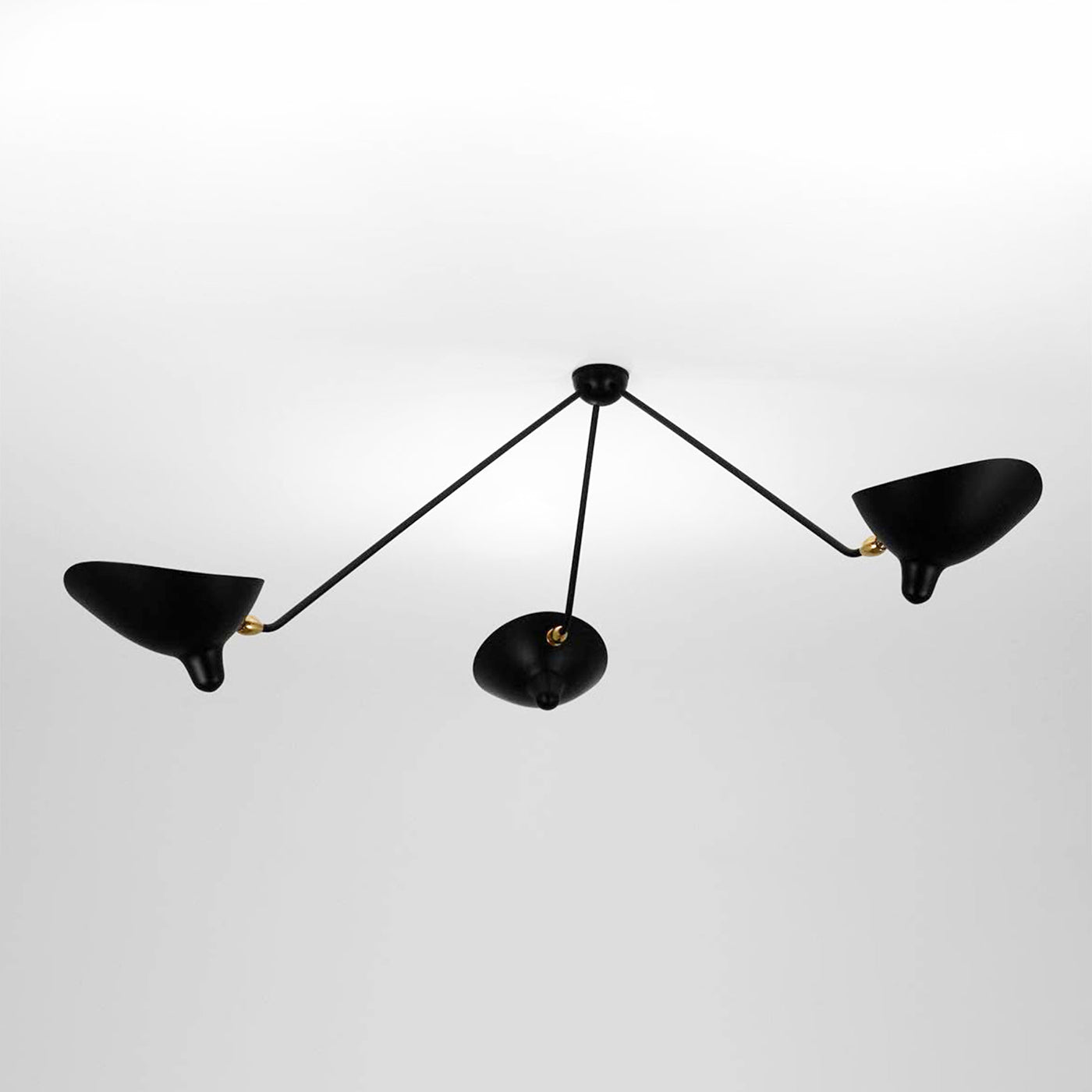 Modern Industrial Multi Arm Spider Chandelier with Adjustable Rotating Steel Arms
