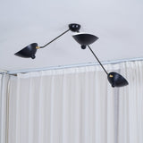Modern Industrial Multi Arm Spider Chandelier with Adjustable Rotating Steel Arms
