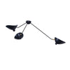 Modern Industrial Multi Arm Spider Chandelier with Adjustable Rotating Steel Arms