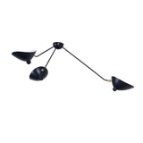 Modern Industrial Multi Arm Spider Chandelier with Adjustable Rotating Steel Arms