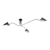 Modern Multi Arm Sculptural Rotating Ceiling Light with Adjustable Heads