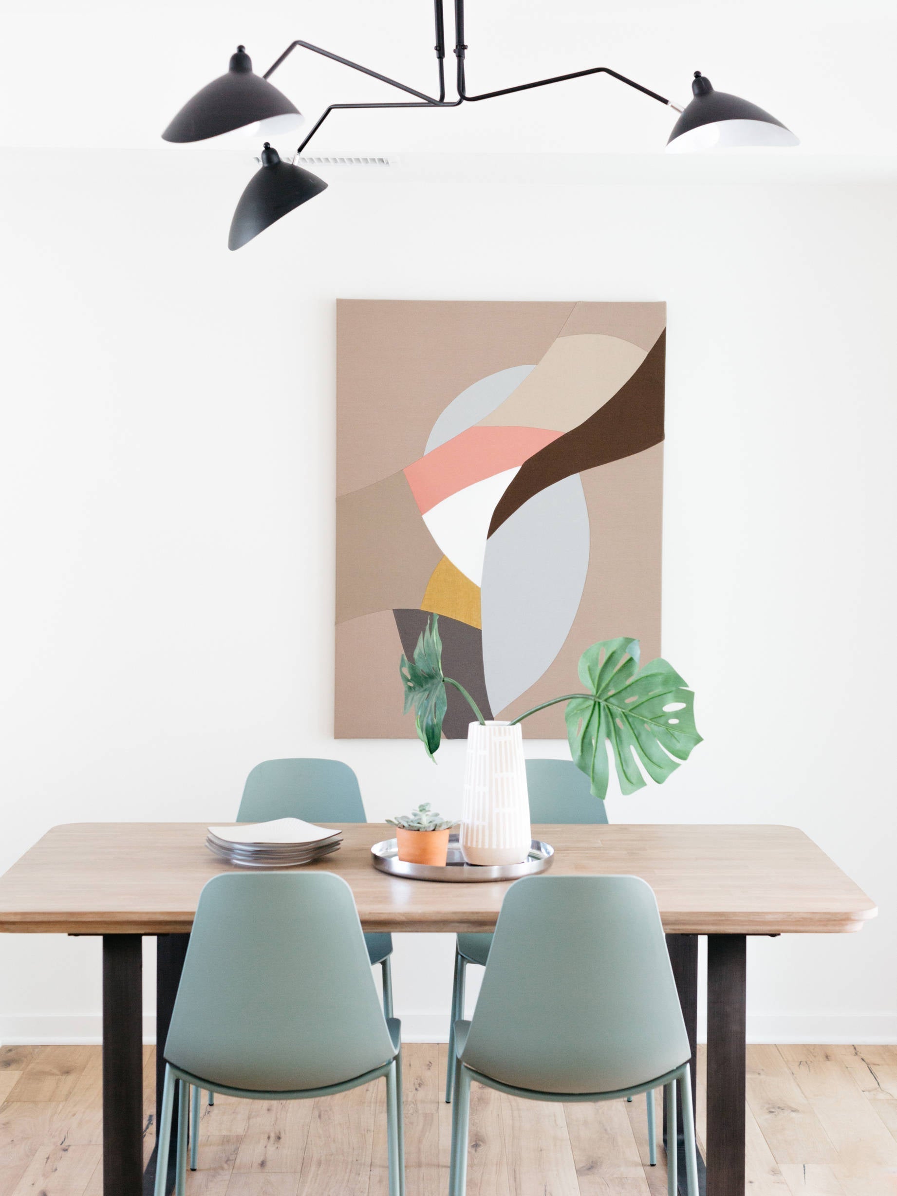 Modern Multi Arm Sculptural Rotating Ceiling Light with Adjustable Heads