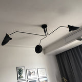 Modern Multi Arm Sculptural Rotating Ceiling Light with Adjustable Heads
