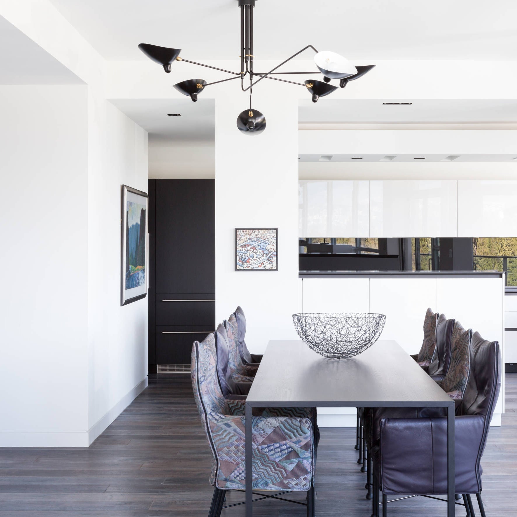 Modern Multi Arm Sculptural Rotating Ceiling Light with Adjustable Heads