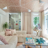 Modern Multi Arm Sculptural Rotating Ceiling Light with Adjustable Heads