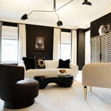 Modern Multi Arm Sculptural Rotating Ceiling Light with Adjustable Heads