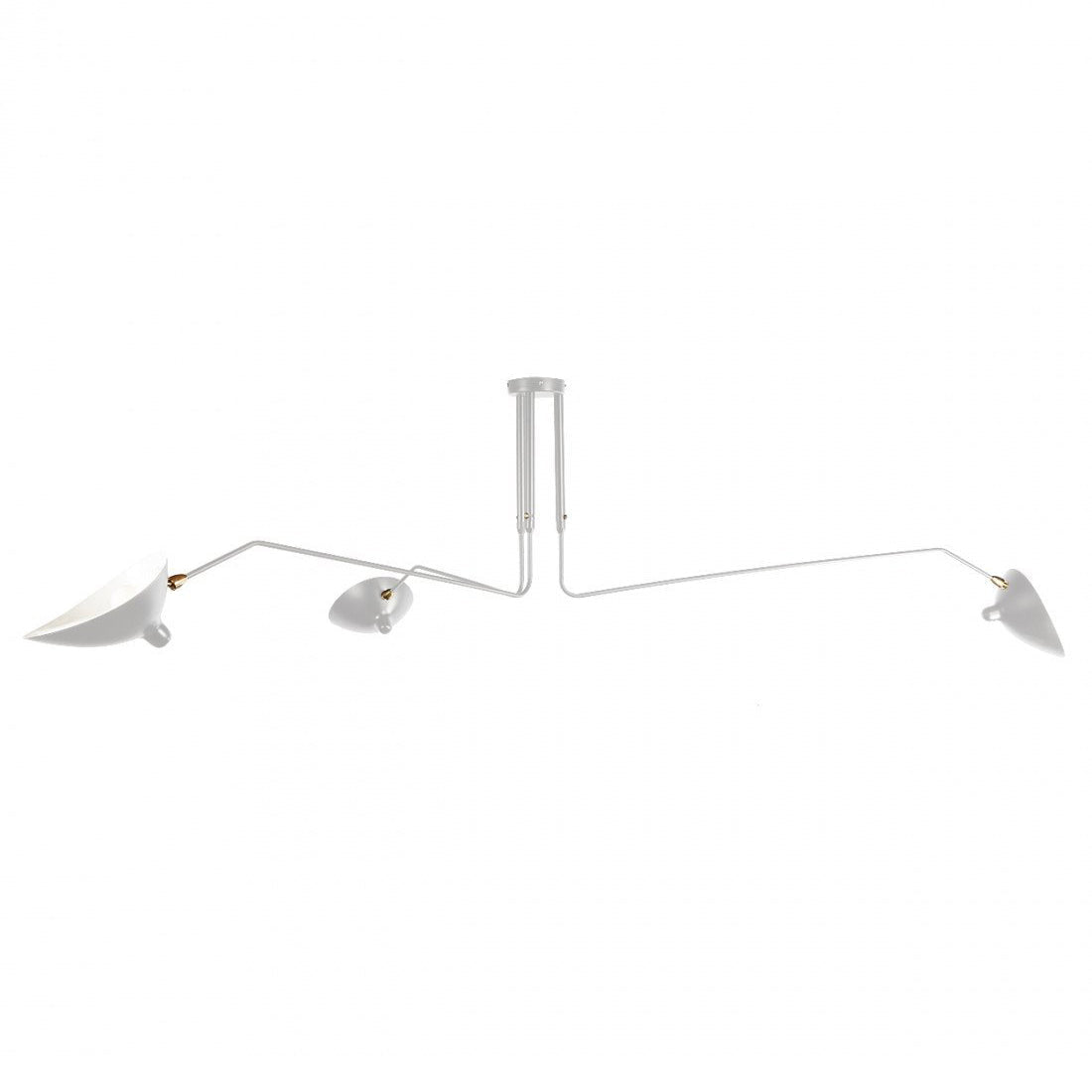 Modern Multi Arm Sculptural Rotating Ceiling Light with Adjustable Heads