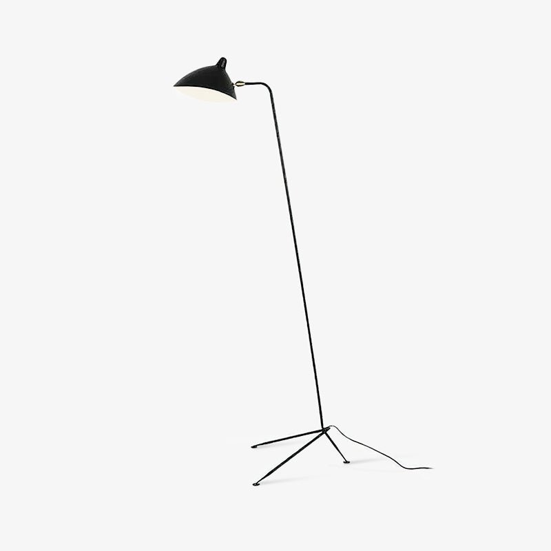 Mid Century Modern Three Arm Rotating Floor Lamp Sculptural Standing Light for Living Room