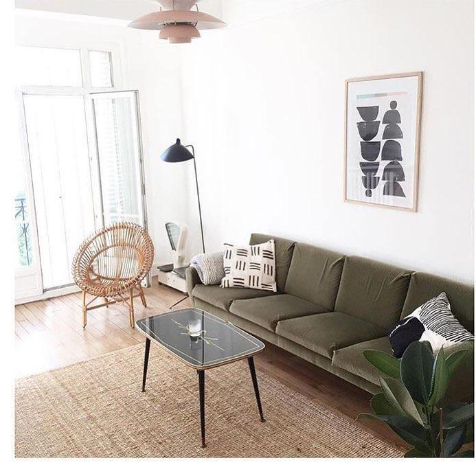 Mid Century Modern Three Arm Rotating Floor Lamp Sculptural Standing Light for Living Room