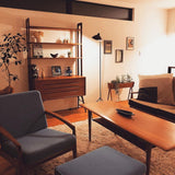 Mid Century Modern Three Arm Rotating Floor Lamp Sculptural Standing Light for Living Room