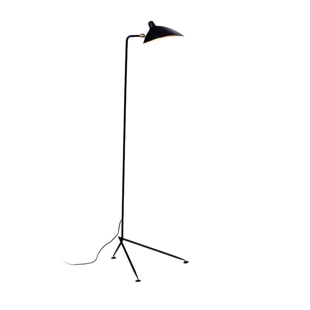 Mid Century Modern Three Arm Rotating Floor Lamp Sculptural Standing Light for Living Room