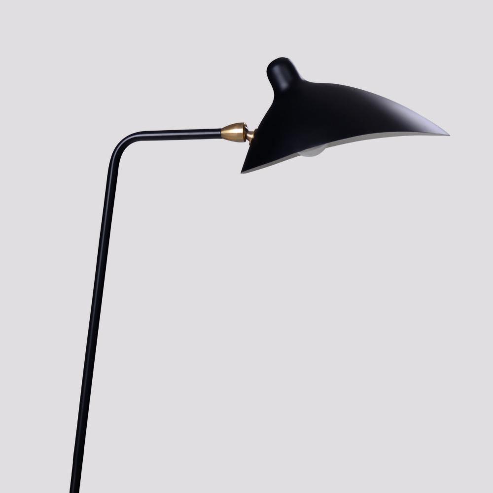 Mid Century Modern Three Arm Rotating Floor Lamp Sculptural Standing Light for Living Room