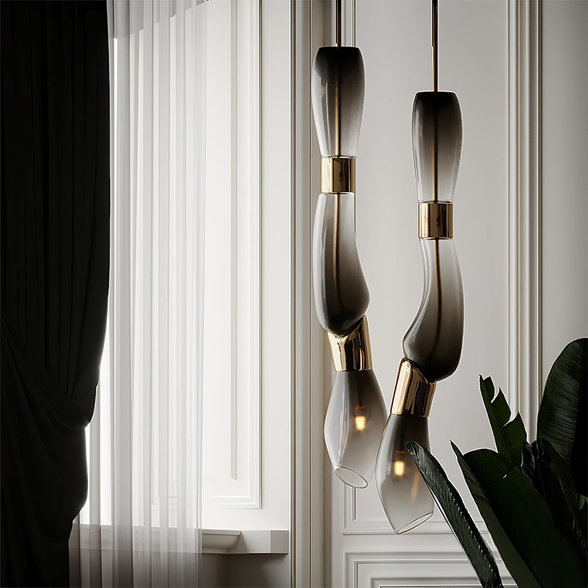modern-serpentine-glass-pendant-light-twisted-gradient-design-led-hanging-fixture