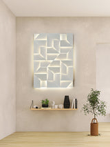 Modern Grand Shadow LED Wall Sconce Aluminum Diffused Indoor Light Matte White