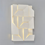 Modern Grand Shadow LED Wall Sconce Aluminum Diffused Indoor Light Matte White