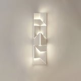 Modern Grand Shadow LED Wall Sconce Aluminum Diffused Indoor Light Matte White