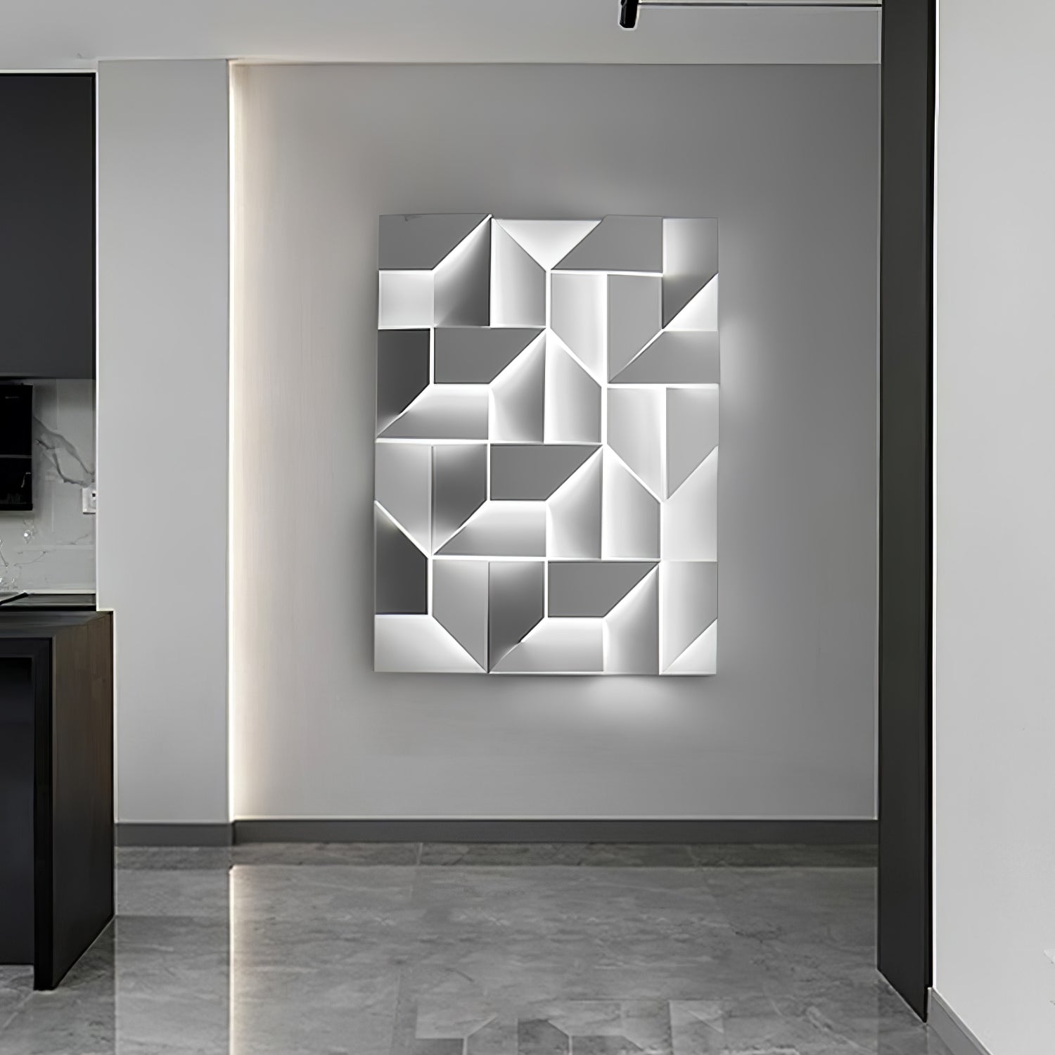 Modern Cordless LED Wall Sconce Matte White Aluminum Rechargeable Decorative Lighting