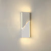 Modern Grand Shadow LED Wall Sconce Aluminum Diffused Indoor Light Matte White