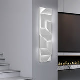 Modern Cordless LED Wall Sconce Matte White Aluminum Rechargeable Decorative Lighting
