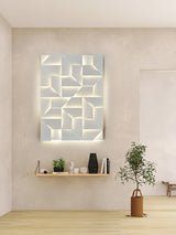 Modern Grand Shadow LED Wall Sconce Aluminum Diffused Indoor Light Matte White