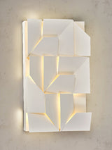 Modern Cordless LED Wall Sconce Matte White Aluminum Rechargeable Decorative Lighting