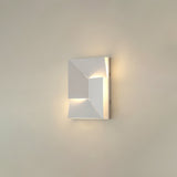 Modern Grand Shadow LED Wall Sconce Aluminum Diffused Indoor Light Matte White