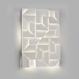 Modern Grand Shadow LED Wall Sconce Aluminum Diffused Indoor Light Matte White