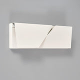 Modern Grand Shadow LED Wall Sconce Aluminum Diffused Indoor Light Matte White