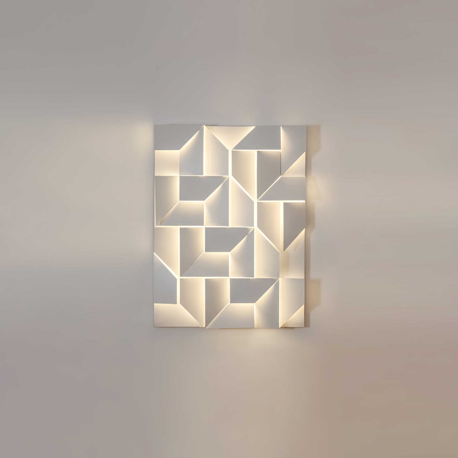 Modern Grand Shadow LED Wall Sconce Aluminum Diffused Indoor Light Matte White