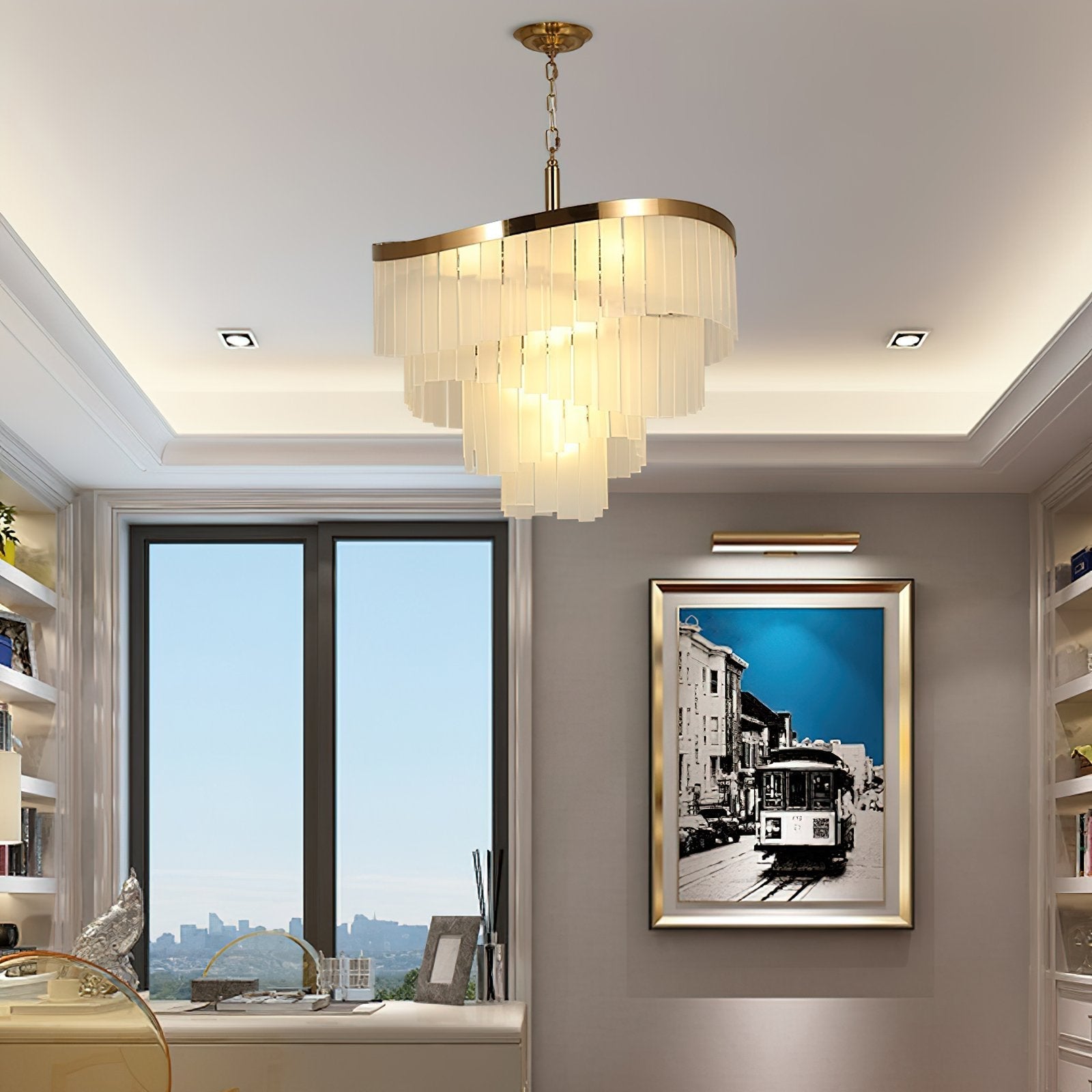 modern-frosted-glass-spiral-chandelier-with-elegant-fringe-design-in-gold-and-white-finish