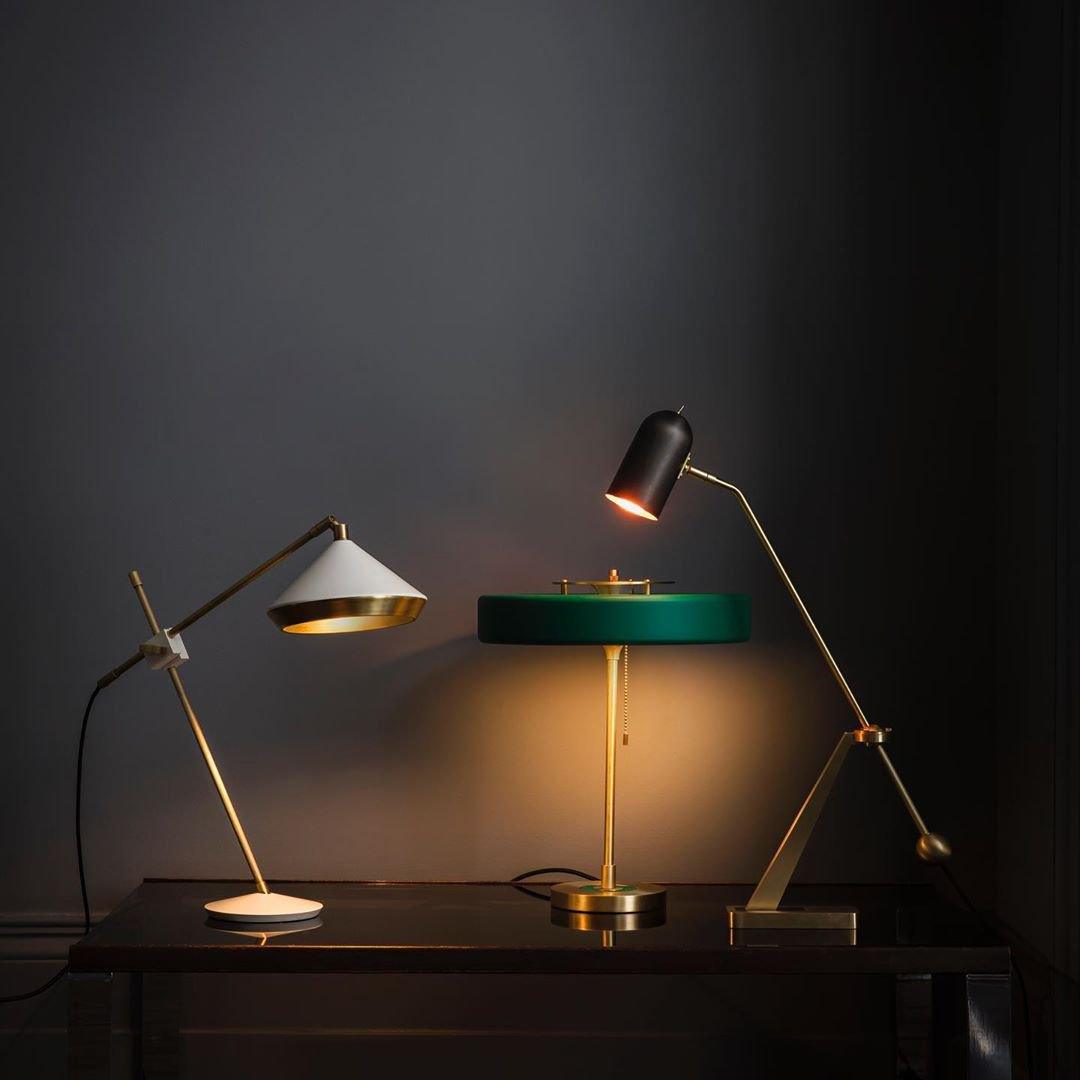 Vintage Inspired Shear Metal Table Lamp Copper Plated Bedside Reading Desk Light