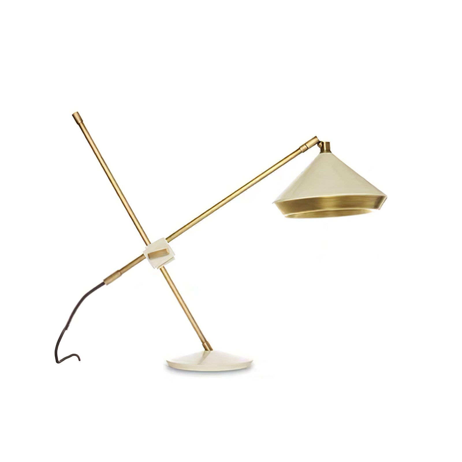 Vintage Inspired Shear Metal Table Lamp Copper Plated Bedside Reading Desk Light