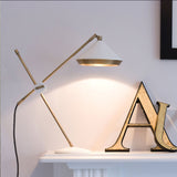 Vintage Inspired Shear Metal Table Lamp Copper Plated Bedside Reading Desk Light