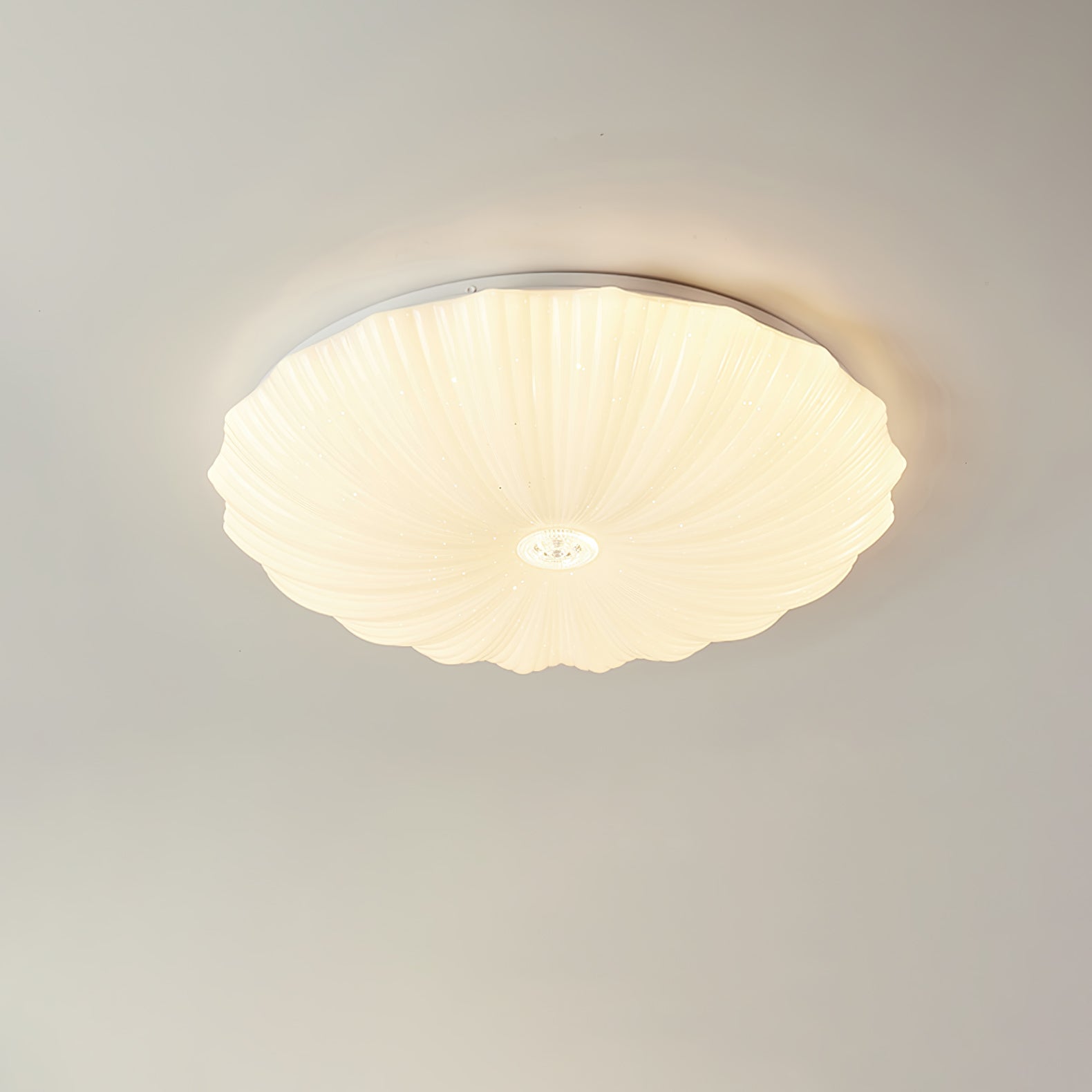 Modern Acrylic Round Ceiling Lamp Flush Mount LED Overhead Fixture for Living Room