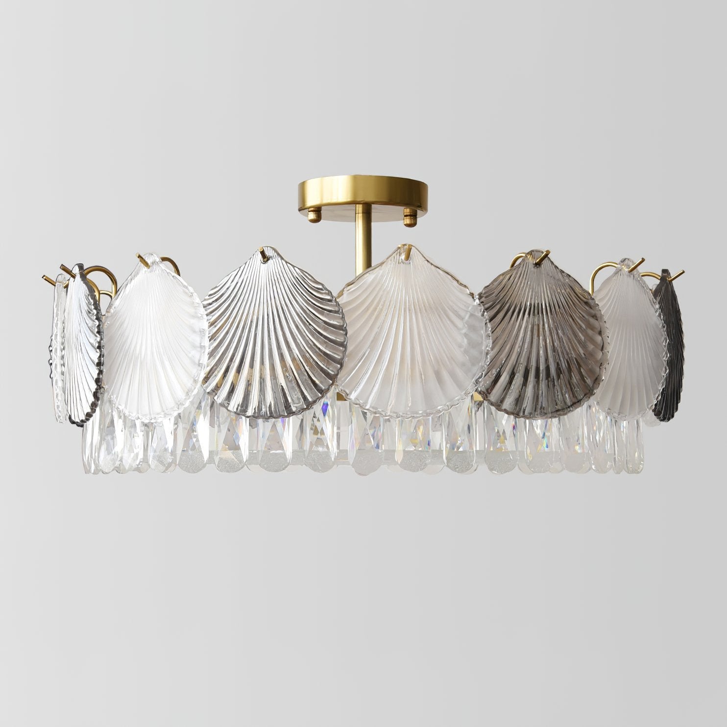 luxury-shell-shaped-crystal-flush-mount-ceiling-light-fixture-with-gold-finish