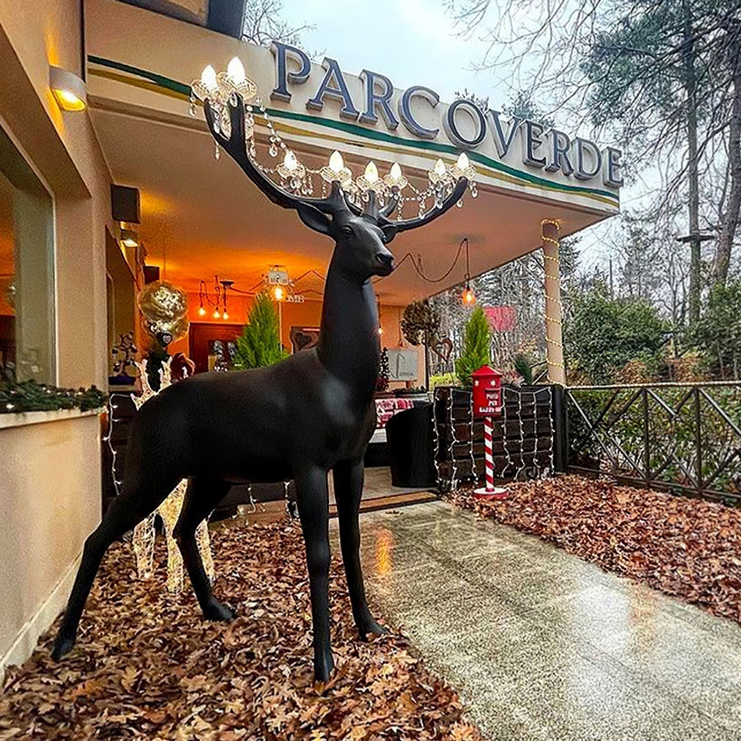 Sherwood Luxury Deer Antler Floor Lamp with Crystal Accents and Modern Pedestal Design