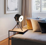 Modern Shift Solid Wood Table Lamp Minimalist Accent Lighting for Bedroom and Office
