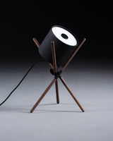 Modern Shift Solid Wood Table Lamp Minimalist Accent Lighting for Bedroom and Office