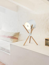 Modern Shift Solid Wood Table Lamp Minimalist Accent Lighting for Bedroom and Office