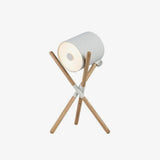 Modern Shift Solid Wood Table Lamp Minimalist Accent Lighting for Bedroom and Office
