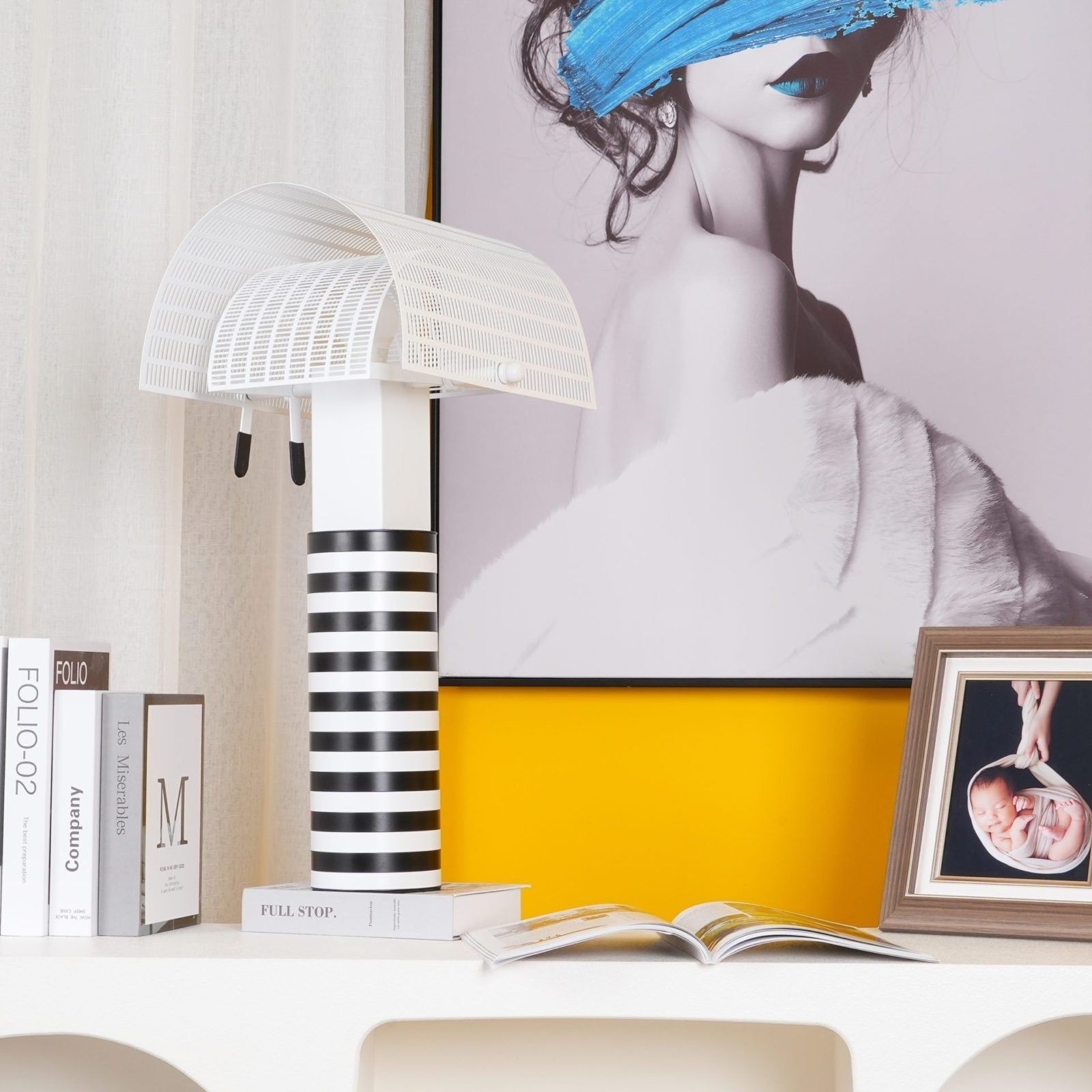 modern-geometric-shogun-table-lamp-with-adjustable-black-and-white-striped-metal-shades