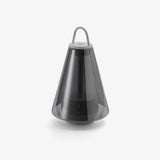 Shuttle Portable Rechargeable LED Table Lamp with Blown Glass Shade and Touch Control