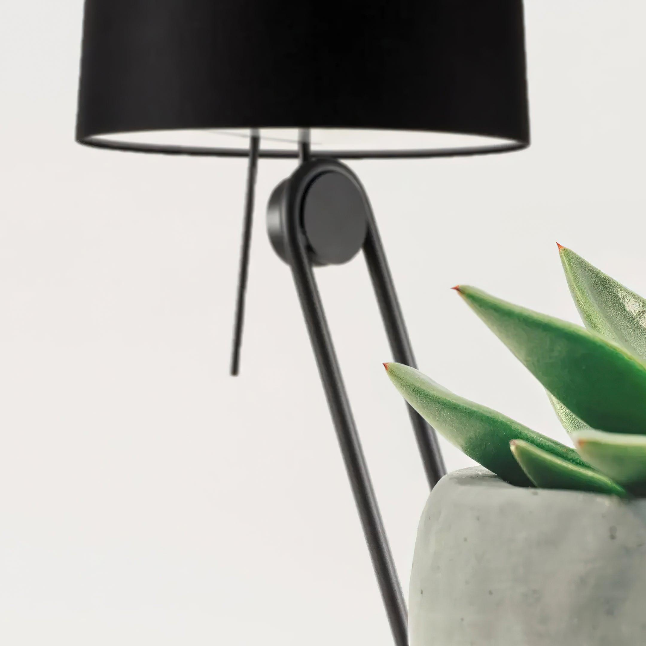 Sibaca Modern Black Torchiere Floor Lamp with Adjustable Metal Frame and Fabric Shade