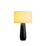 Sierra Wooden Accent Table Lamp with Linen Shade Organic Wood Base Desk Light