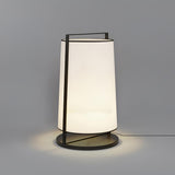 Modern Silhouette Textile Floor Lamp with Fabric Shade and Metal Frame Standing Lighting