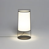 Modern Silhouette Textile Floor Lamp with Fabric Shade and Metal Frame Standing Lighting